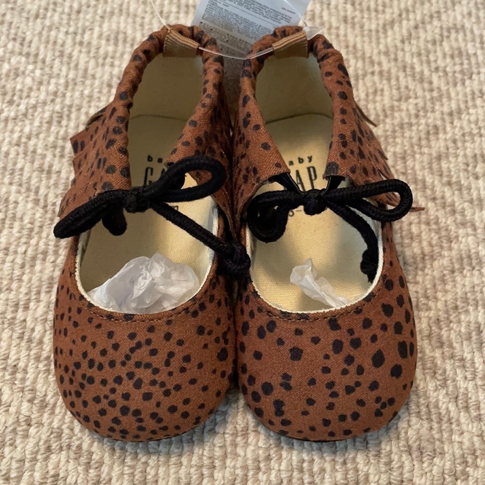 NEW Baby Gap Leopard Print Shoes 3-6M